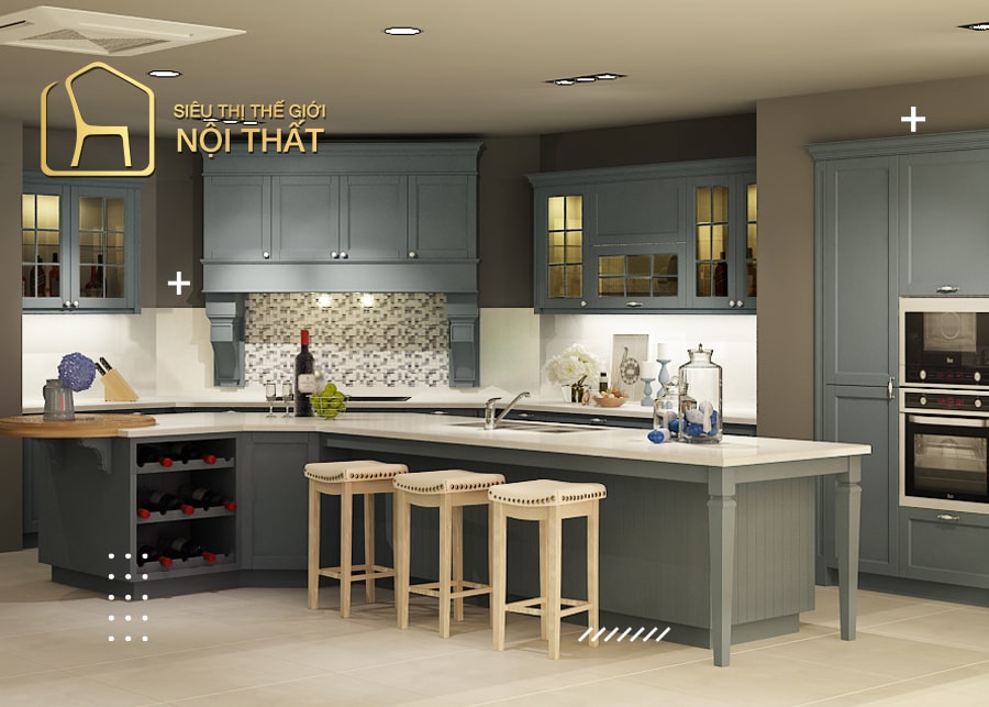 Mẫu nội thất tân cổ điển được tận dụng trong không gian nhà ống nhỏ