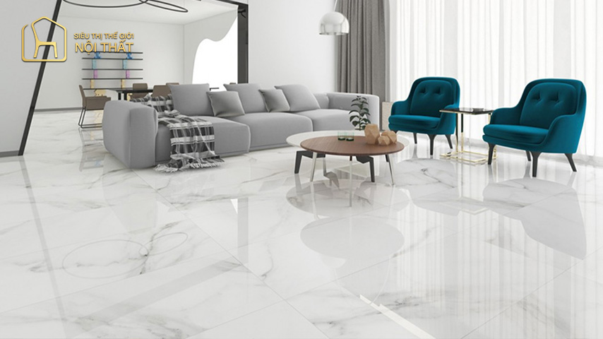 Mẫu gạch lát nền 60 x 60 có độ bền và tính thẩm mỹ cao nên được nhiều người lựa chọn sử dụng