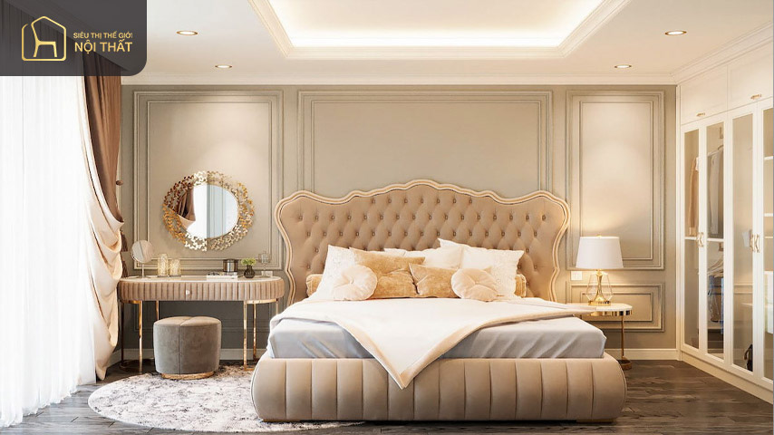 Mẫu phòng ngủ theo phong cách tân cổ điển