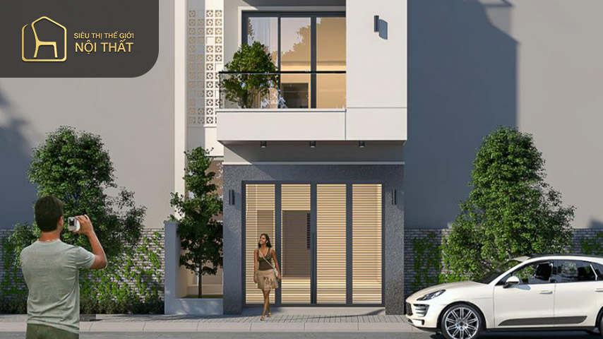 Mẫu thiết kế nhà 40m2 3 phòng ngủ