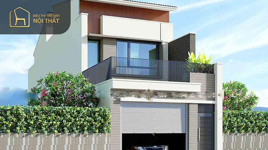 Mẫu thiết kế nhà 2 tầng 40m2 3 phòng ngủ