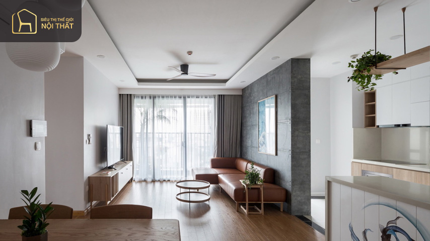 Thiết kế căn hộ 45m2 theo phong cách tối giản làm cho ngôi nhà trở nên rộng rãi  thoải mái hơn