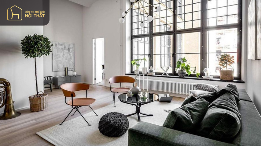 Thiết kế căn hộ 45m2 theo phong cách Bắc Âu làm cho ngôi nhà trở nên rộng rãi ấn tượng hơn