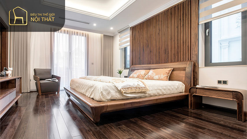 Trang trí phòng ngủ vợ chồng theo phong cách đương đại giúp căn phòng của bạn trở nên sang trọng