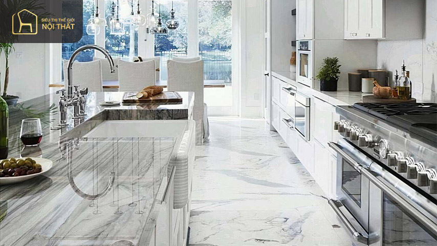 Các loại vật liệu nội thất bằng đá có khả năng chịu nhiệt cao nên hạn chế được những nguy hiểm do cháy nổ