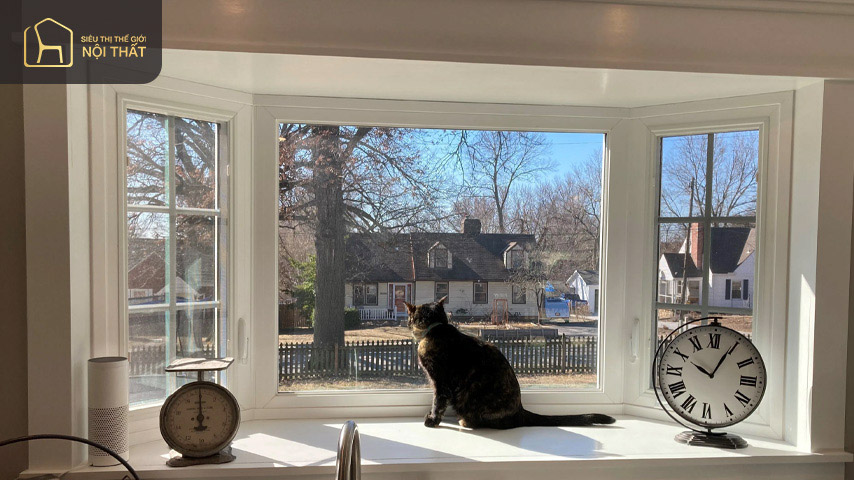 Bay window là không gian thư giãn giúp xua tan mọi căng thẳng mệt mỏi