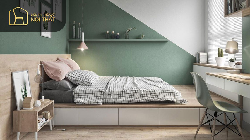 Diện tích của phòng ngủ nhà cấp 4 dành cho 1 thành viên khoảng 6,25m2, 2 thành viên từ 9m2 đến 15m2