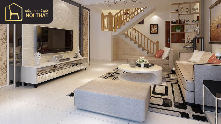 Phòng khách diện tích 20m2