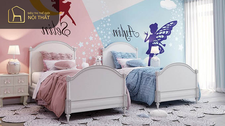 Trang trí phòng ngủ với nệm trải sàn màu sắc