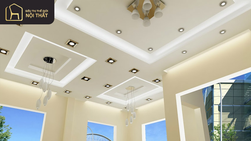 Trần thạch cao được cấu tạo từ nhiều loại vật liệu có chức năng bền vững