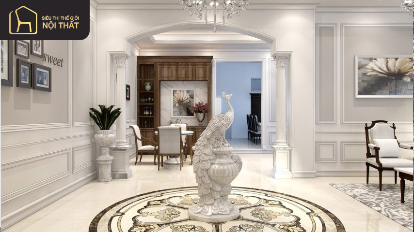 Kiểu trang trí vòm trong nhà hình chữ nhật đem lại sự thanh lịch, đẳng cấp 