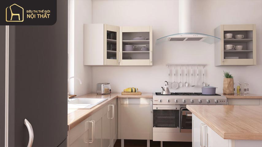 Đặt bếp ở vị trí tốt hợp phong thủy nhà bếp mang lại nhiều may mắn 
