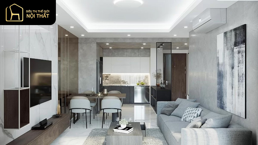 thiết kế nội thất chung cư 45m2