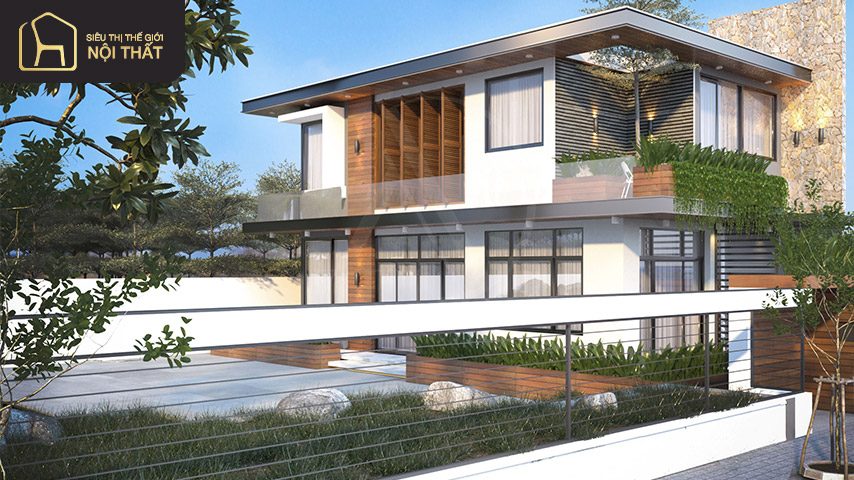 thiết kế nhà 2 mặt tiền