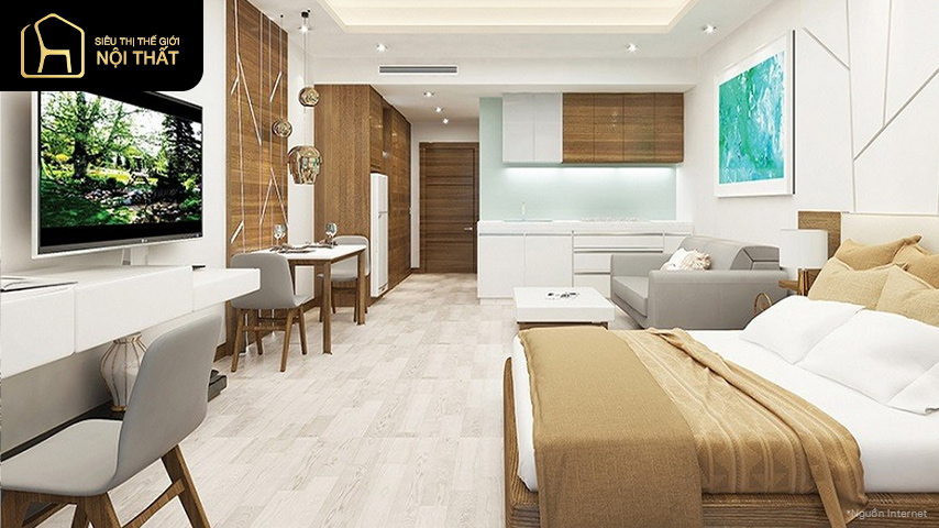 mẫu căn hộ studio đẹp