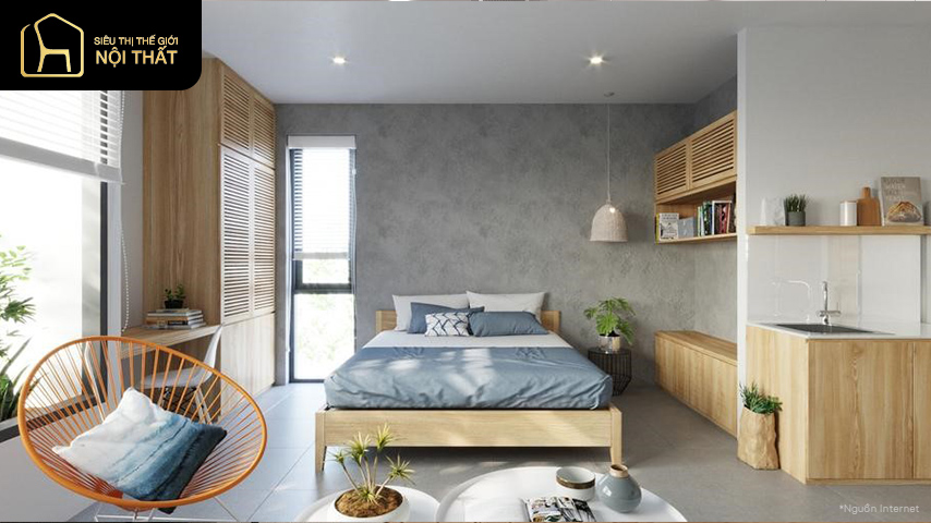 mẫu căn hộ studio đẹp