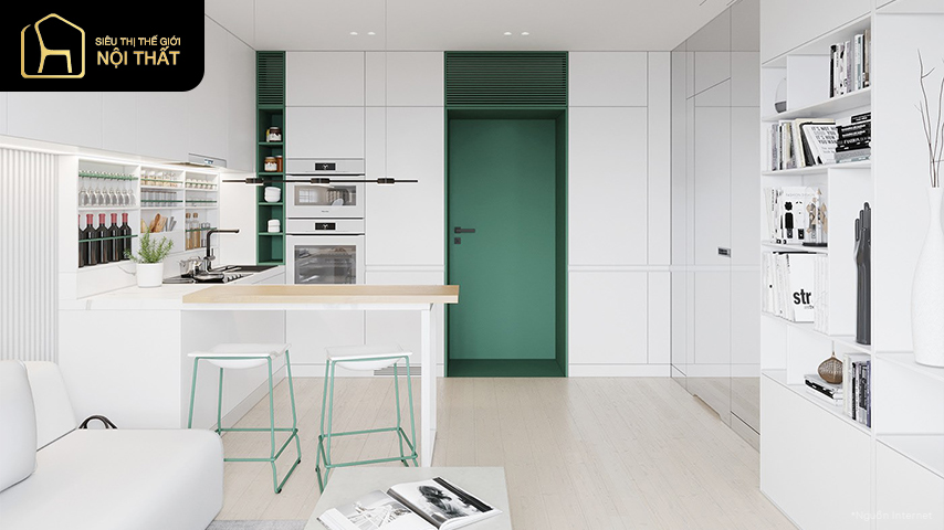 mẫu căn hộ studio đẹp