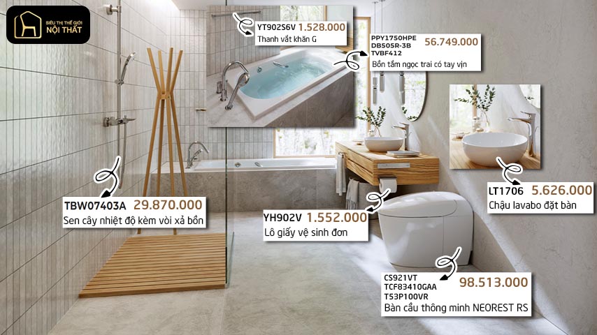 Combo thiết bị vệ sinh TOTO