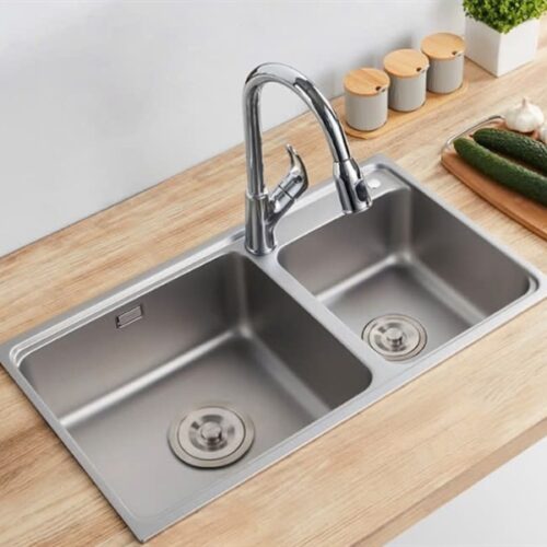 Chậu rửa bát đôi inox