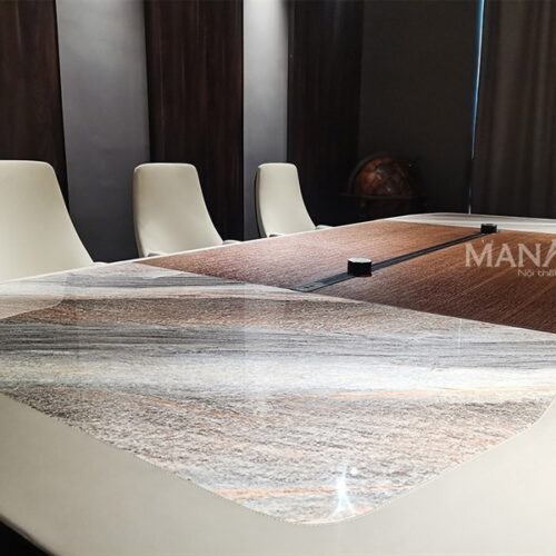 Alternative view of Bàn họp MDF veneer 3m6 Catania 26-CT